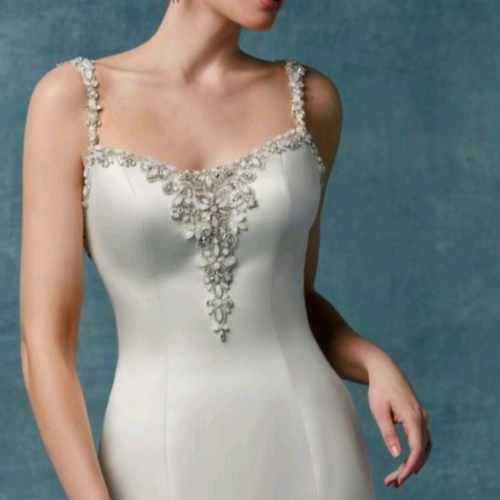New Maggie Sottero Wedding Dress being stored at bridal store until sold